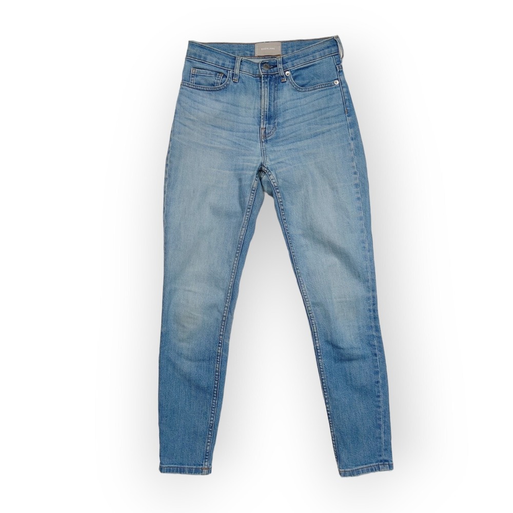 Everlane Jean Women's 25 High Rise Regular Straight Light Wash Blue Denim